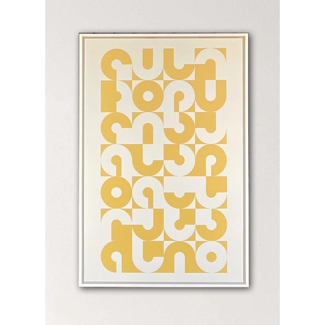 2020s Sunny Abstract Original Painting, Framed For Sale - Image 5 of 5