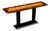1970s Oscar Dell’Arredamento for Miniforms Burl Wood Console Table For Sale
