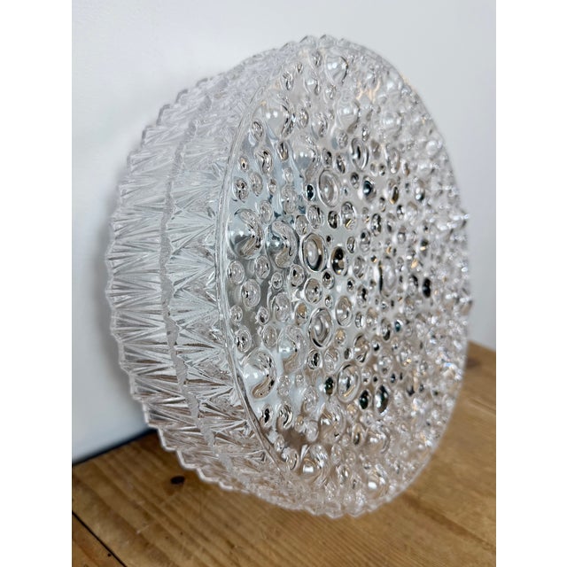 Vintage Glass Wall Light, 1970s For Sale - Image 4 of 17