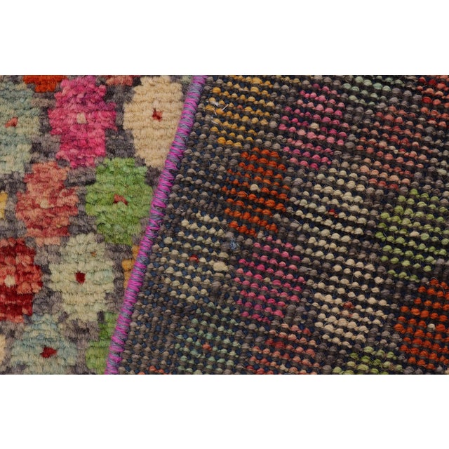 Contemporary Balochi Gray/Red Wool Rug - 3'0''x4'11'' For Sale - Image 9 of 11