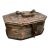 Antique Copper Inkwells Box For Sale