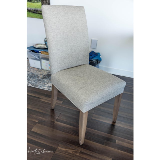 Bernhardt Bernhardt Henley Dining Table 84" + 6 Upholstered McCreary Chairs For Sale - Image 4 of 7