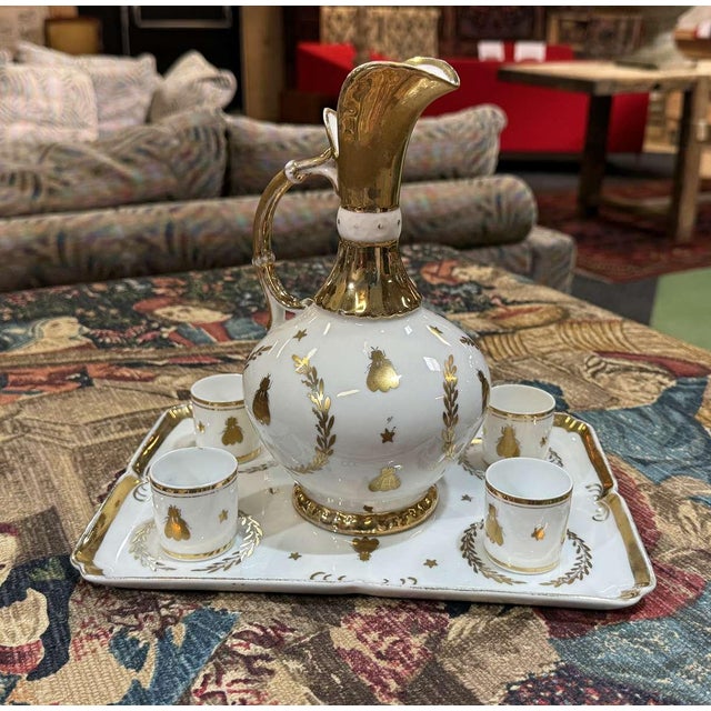 Empire Liqueur Set with a Fly Motif, 1980s, Set of 6 For Sale - Image 13 of 13