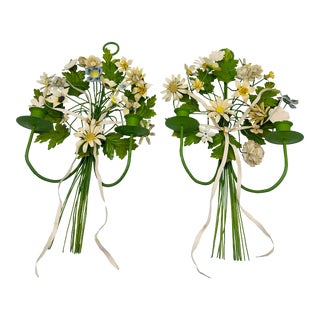 Vintage Tole Candle Sconces For Sale