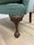 Pair of Hickory Chair Chippendale Style Wingback Lounge Chairs in Sage Green Upholstery For Sale In Charlotte - Image 6 of 7