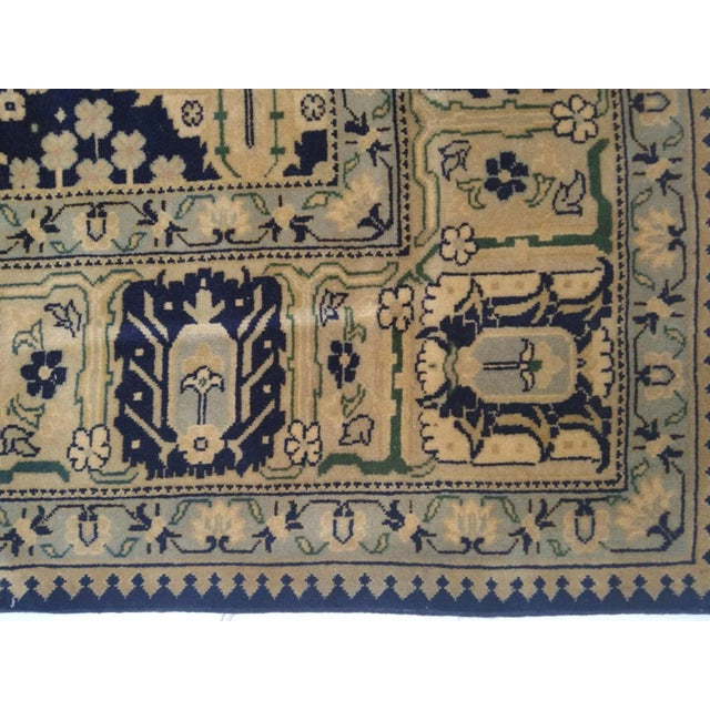 Navy Blue 1990s Vintage Oushak Rug For Sale - Image 8 of 12