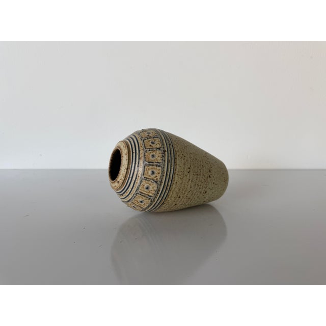 Vintage Studio Art Pottery Ceramic Vase – Signed For Sale - Image 9 of 12