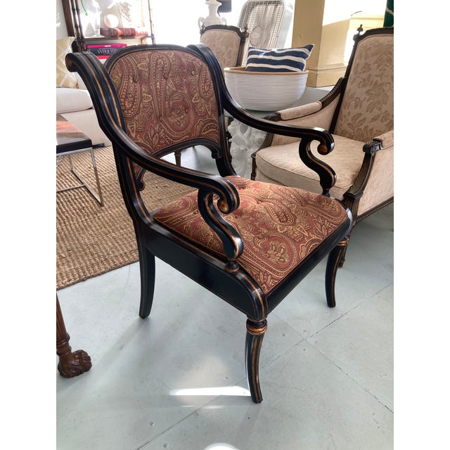 Traditional English Regency Armchair For Sale - Image 3 of 11