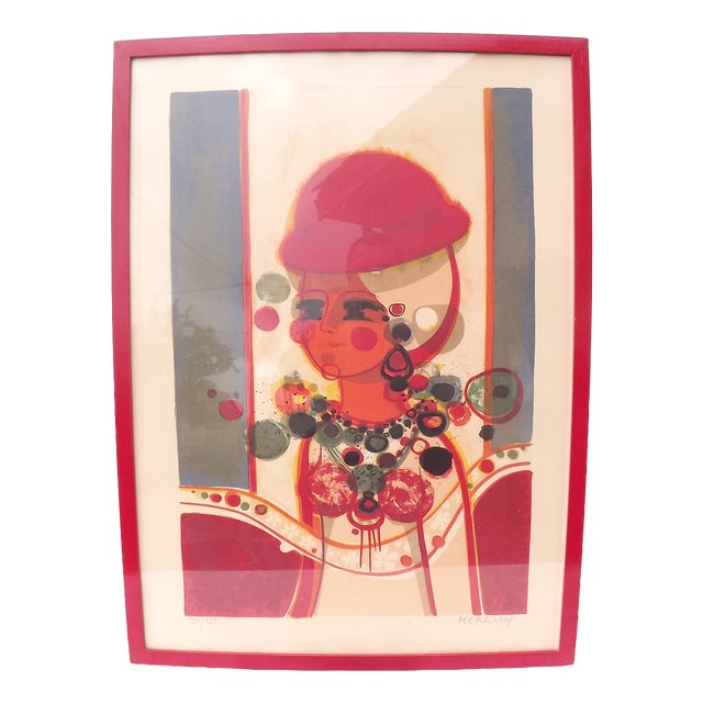 Menguy Frédéric, Lithograph Composition, 1970, Lithograph For Sale