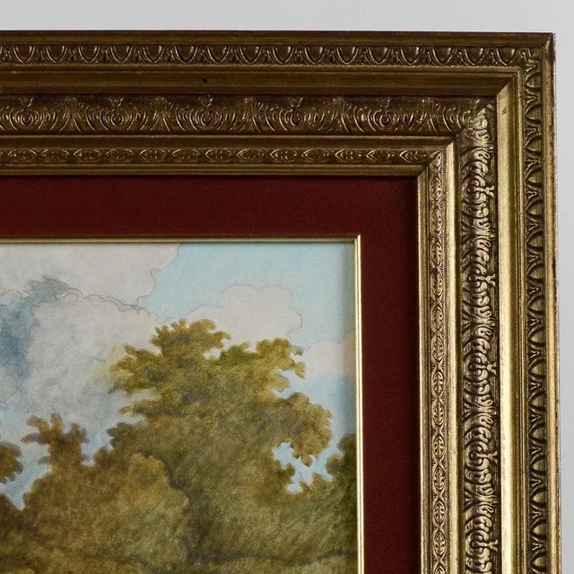 This charming painting by cesare peruzzi, entitled "accanto al pozzo", is a work that captures a moment of rural life with...