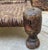 Ebony Antique Afghan / Nuristani Folk Art Chair, Hand-Painted Polychrome Wood & Woven Seat For Sale - Image 8 of 12