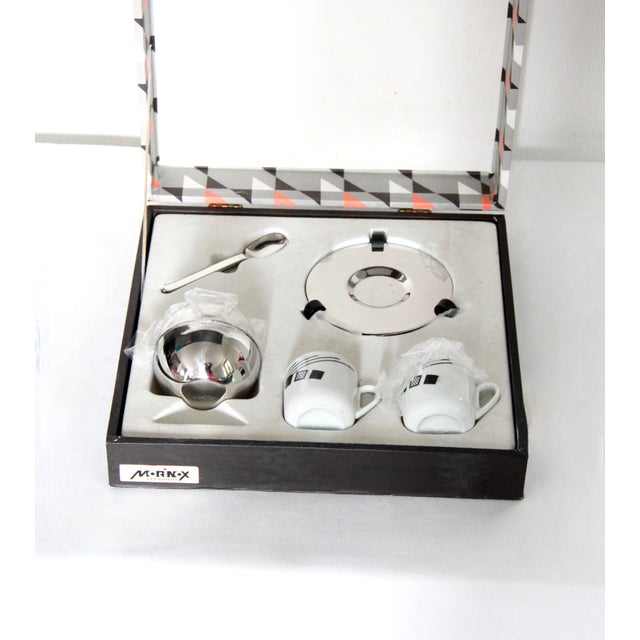 1980s Vintage Italian Coffee Set by Morinox, 1980s, Set of 3 For Sale - Image 5 of 11