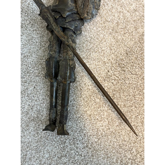 Metal Don Quixote Metal Sculpture For Sale - Image 7 of 8