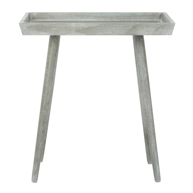 Tray Accent Table in Slate Grey For Sale - Image 4 of 9