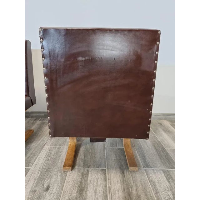 Brown Czechoslovakian Armchairs by Ludvik Volak for Holes Tree, Set of 5 For Sale - Image 8 of 16