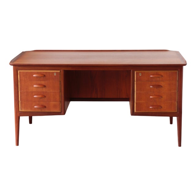 Danish Teak Svend Aage Madsen Desk from HP Hansen, 1960s For Sale