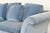 Baker Furniture Blue Velvet Upholstered Roll Arm Sofa For Sale In South Bend - Image 6 of 13
