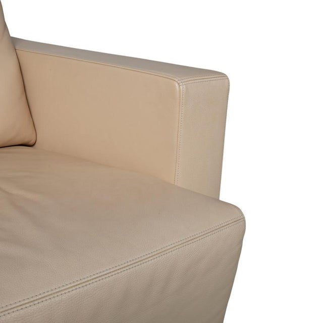 Leather Nelson Armchairs in Cream Beige from Walter Knoll, Set of 2 For Sale - Image 5 of 15