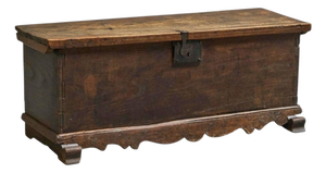 Chest in Oak and Wrought Iron, Early 18th Century