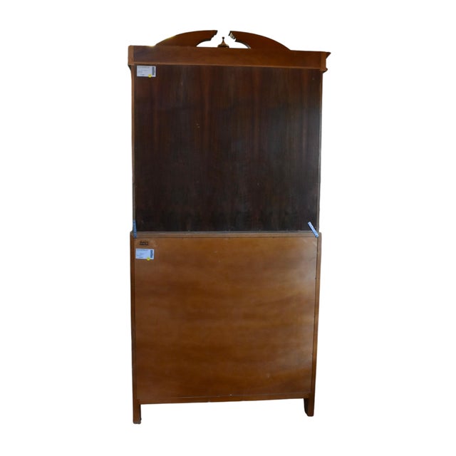 Ornate Italian Inlaid Marquetry Rolltop Bureau Cabinet or Secretary Desk For Sale - Image 10 of 12