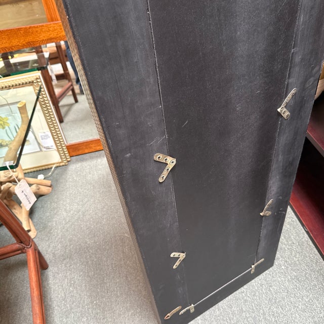 Lacquered Rattan Floor Mirror, Antique For Sale - Image 9 of 12