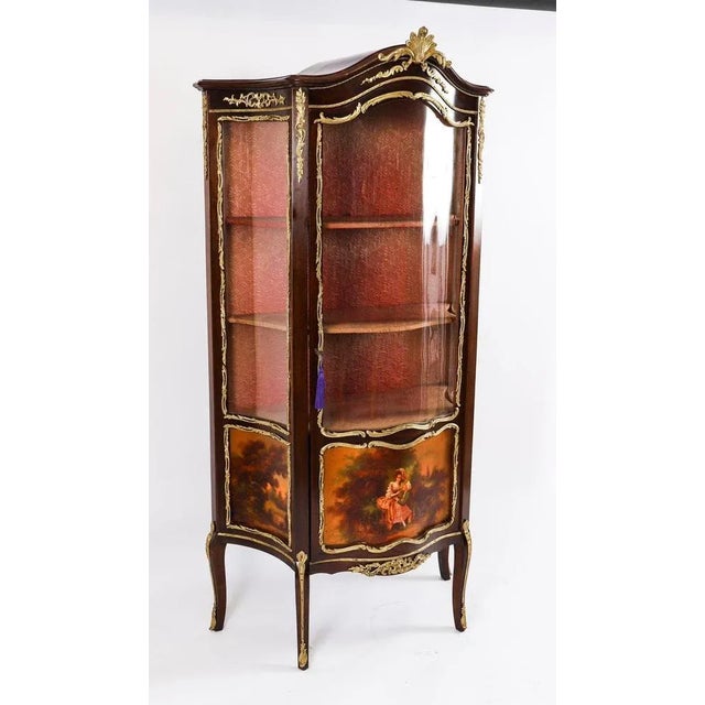 Antique 19th Century French Vitrine Display Cabinets by Vernis Martin For Sale - Image 4 of 18