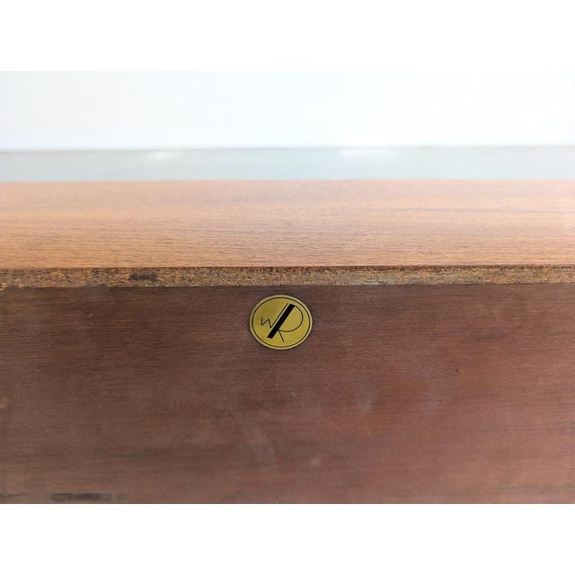 Mid-Century Teak Wall Shelf by Walter Wirz for Wilhelm Renz For Sale - Image 9 of 11