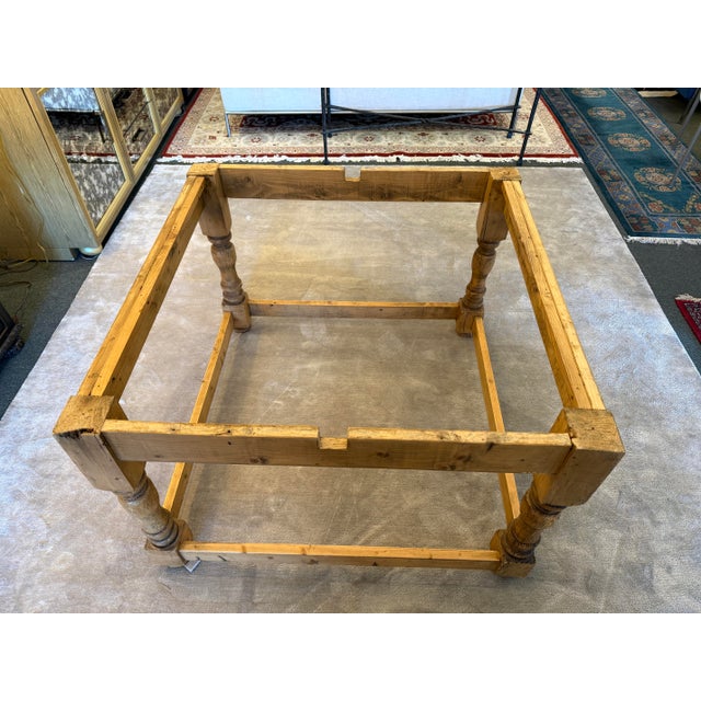 Wood Irish Pine Wood Display/Dining Table, 78 Inches For Sale - Image 7 of 12