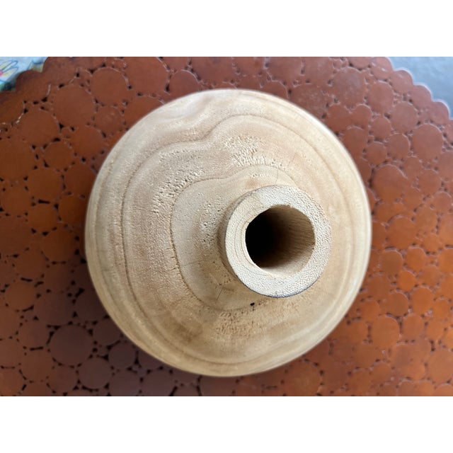 Modern Style Wooden Vase For Sale In West Palm - Image 6 of 7