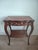 Antique French Louis XV Style Inlaid Marquetry and Carved Walnut Accent Table For Sale - Image 9 of 11