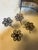 Vintage Silverplated Filigree Miniature Cocktail Bar & Stool Set - 8 Pieces - Daisy Inlay For Sale - Image 11 of 13