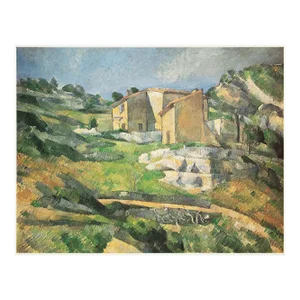 1977 After Paul Cezanne "Houses in Provence", Large Full-Color Print