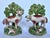A exceptional, mirrored pair of early 19th-century English pearlware pottery pastoral figures featuring a ram and a ewe,...