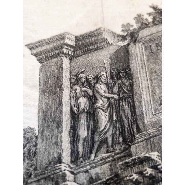 19th Century Architectural Grand Tour Engraving Print of Arch of Traian For Sale - Image 13 of 18