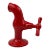 Red Tap Shaped Ceramic, Jc Peiré, France Ca. 1970 For Sale