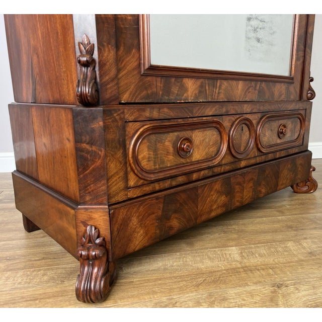 Antique French Burr Walnut Wardrobe For Sale - Image 10 of 18