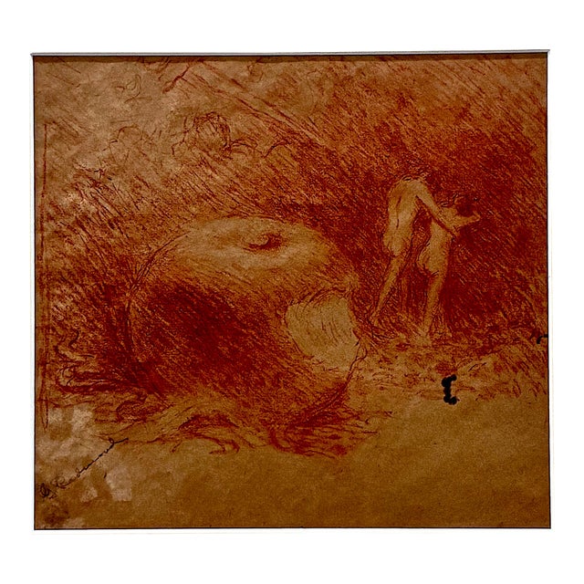 An Exodus From the Garden of Eden Drawn by Granville Redmond (1871-1935) For Sale