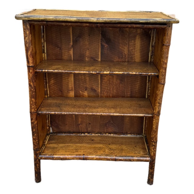 19th Century English Bamboo Bookcase For Sale