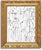 Abstract original India ink figure study in custom gilded carved frame with overall dimensions of 18 inches by 23 inches...
