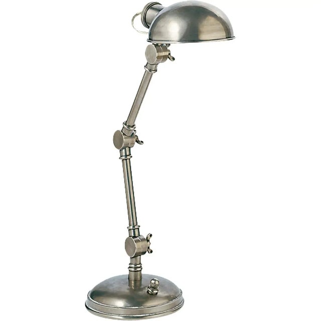 Transitional Chapman & Myers for Visual Comfort Signature The Pixie in Antique Nickel For Sale - Image 3 of 4
