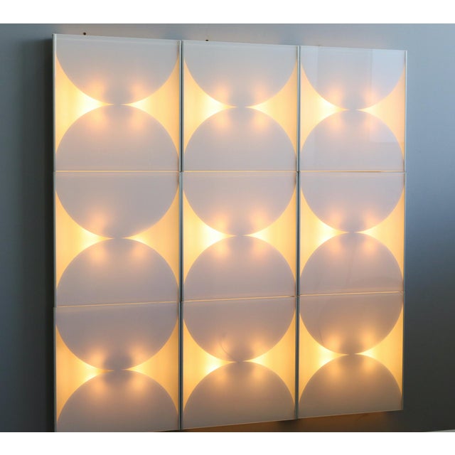 Fontana Arte Vintage Wall Lamps by Bobo Piccoli for Fontana Arte, 1970, Set of 9 For Sale - Image 4 of 11
