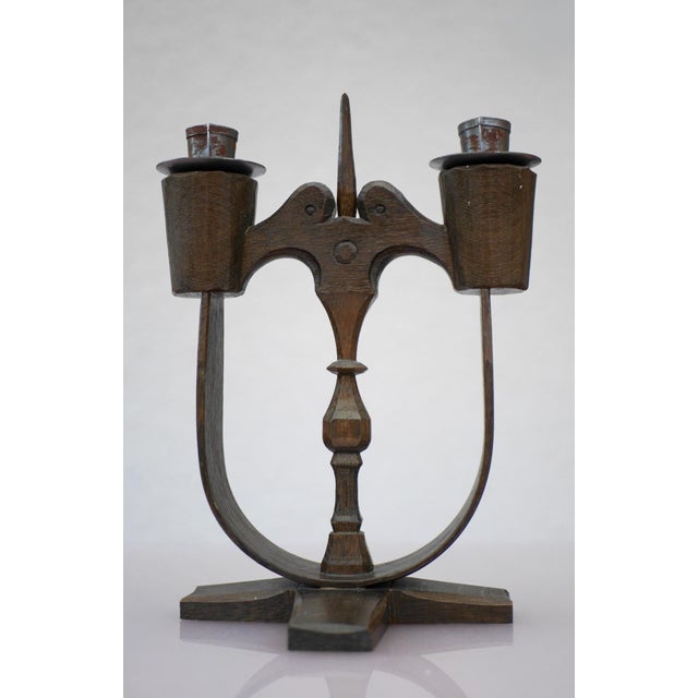 Swedish Wooden Candleolders from Taserud, 1955, Set of 2 For Sale - Image 15 of 17