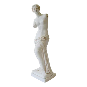 Vintage C.1960's Hollywood Regency Era Tall Venus De Milo Plaster Sculpture