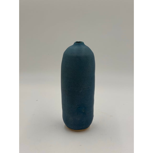 Vintage Studio Pottery Blue Vase