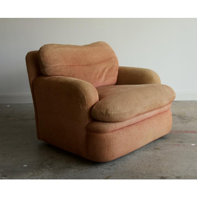 Contemporary A. Rudin Oversized Lounge Chair for Reupholstery For Sale - Image 3 of 5