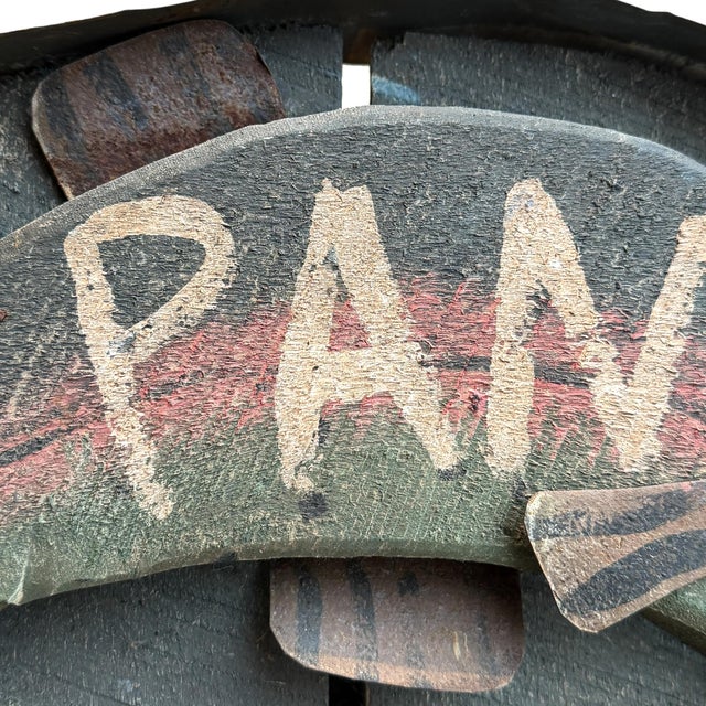 American Folk Art 'Pan Fried Trout' Hanging Sign For Sale - Image 4 of 11