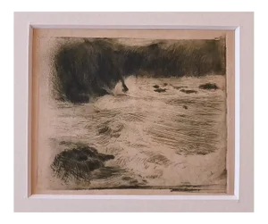 Adolf Hiremy, The Sea, Etching, Early 20th-Century