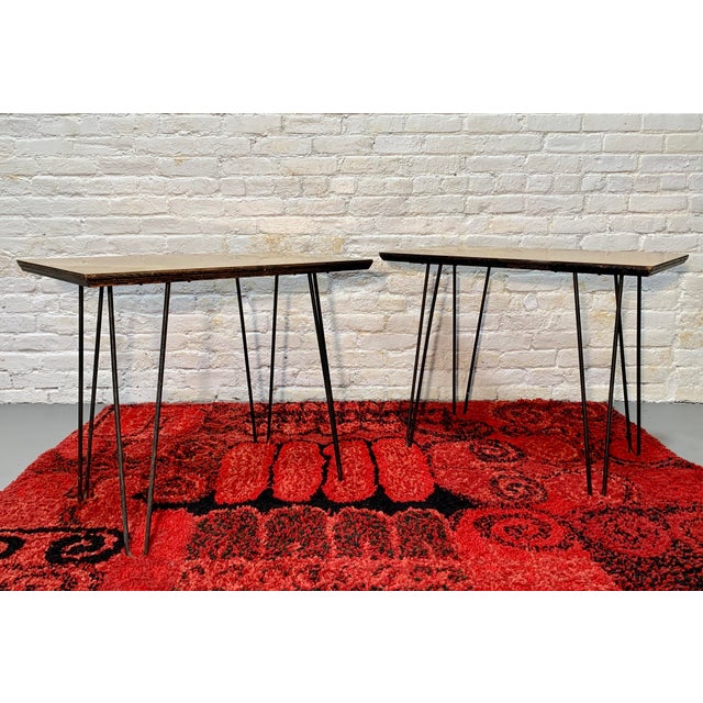 Mid Century Modern Hairpin Leg Side Tables / Nightstands / End Tables Chairish