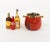 1960s Mid-Century Modern Ice Bucket in Red Goatskin and Brass by Aldo Tura, Italy, 1960s For Sale - Image 5 of 18