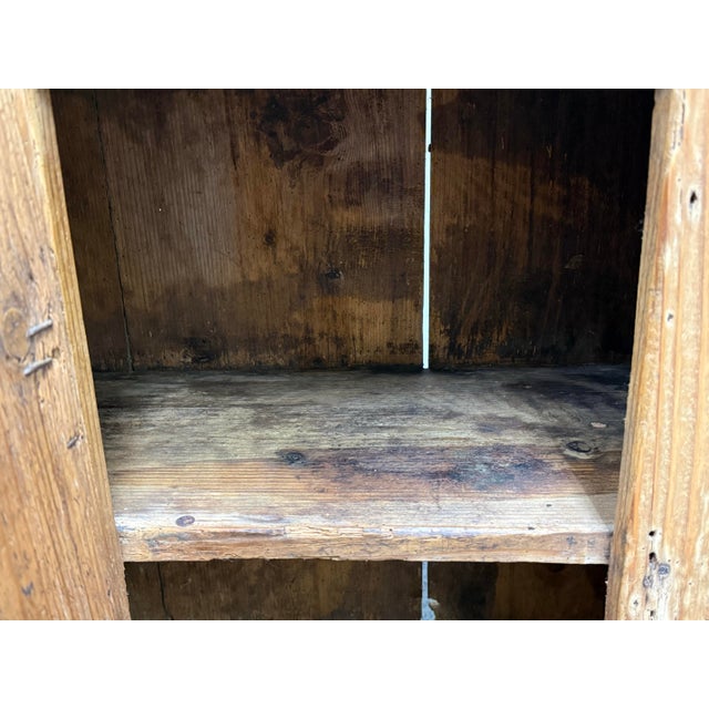 Brown Antique European Pine Open Hutch Cupboard, Circa 1830 For Sale - Image 8 of 12